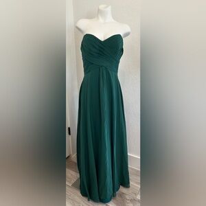 Allure Bridals Strapless Emerald Gown #1221